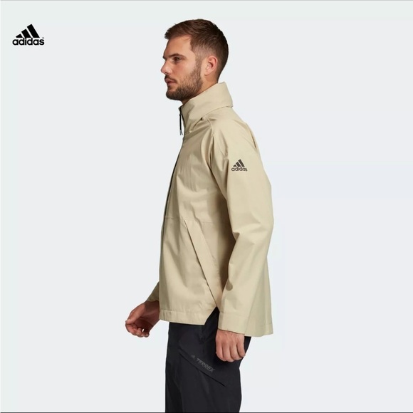 Adidas Traveer RAIN.RDY Rain Jacket / Savanna  FI0570 Men's Size Large - Picture 2 of 16